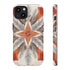 Silver Feather Compass - Impact Resistant Phone Case